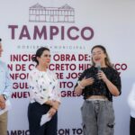 Arranca Mónica Villarreal pavimentación de dos vialidades en la zona norte de Tampico