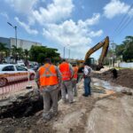 Registra avance del 50 por ciento rehabilitación de colector sanitario en la colonia La Paz
