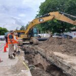 Avanza COMAPA SUR en rehabilitación de colector sanitario para fortalecer la red de drenaje en Tampico